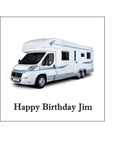 Caravan Motorhome 02 Edible Icing Cake Topper or Ribbon