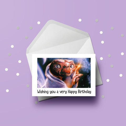 E.T. The Extra-Terrestrial Birthday Card 01