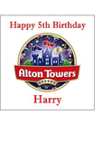 Alton Towers Logo Edible Icing Cake Topper