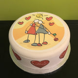 Anniversary Edible Icing Cake Topper 23 - LGBTQ+Female
