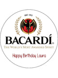 Bacardi Rum Logo Edible Icing Cake Topper