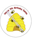 Bee / Bees Edible Icing Cake Topper