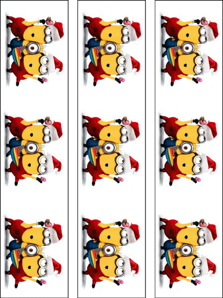 Christmas Minions Edible Icing Cake Topper 02 – the caker online
