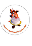 Crash Bandicoot Edible Icing Cake Topper 02