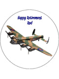 WW2 Lancaster Bomber Plane Edible Icing Cake topper