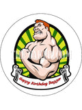 Bodybuilding Edible Icing Cake Topper 02 - Bodybuilder