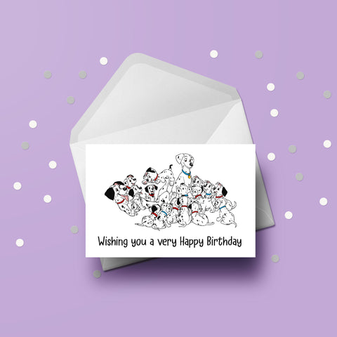 101 Dalmatians 02 Birthday Card