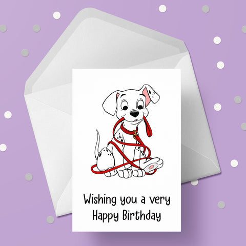 101 Dalmatians 03 Birthday Card