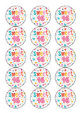 16th Birthday Edible Icing Cake Topper or Ribbon for girls