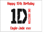 One Direction 1D Edible Icing Cake Topper 01