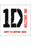 One Direction / 1D 01 Edible Icing Cake Topper