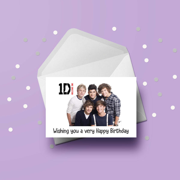 One Direction / 1D 05 Birthday Card