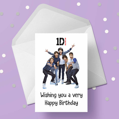 One Direction / 1D 04 Birthday Card