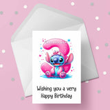 03 3th Birthday 06 Birthday Card with Stitch