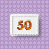 50th Birthday Beer Numbers Edible Icing Cake Topper or Ribbon