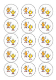 50th Birthday Funny Cartoon Numbers Edible Icing Cake Topper or Ribbon