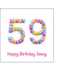59th Birthday Balloons Edible Icing Cake Topper or Ribbon