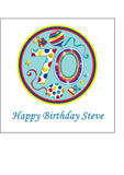 70th Birthday Edible Icing Cake Topper or Ribbon (05)
