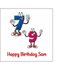 79th Birthday Funny Cartoon Numbers Edible Icing Cake Topper or Ribbon