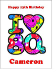 The 80's Edible Icing Cake Topper 01 - The Eighties