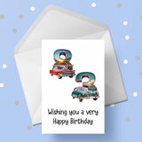83rd Birthday Card with Cars
