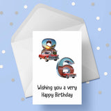 86th Birthday Card with Cars