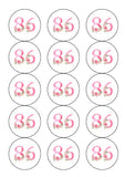 86th Birthday Flowers Edible Icing Cake Topper or Ribbon
