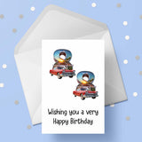 88th Birthday Card with Cars