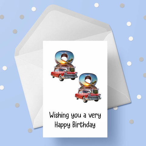 88th Birthday Card with Cars