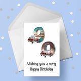 90th Birthday Car Card