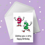 92nd Birthday Cartoon Numbers Card