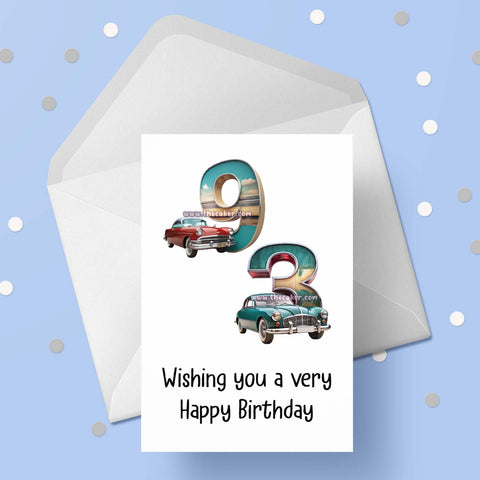 93rd Birthday Car Card
