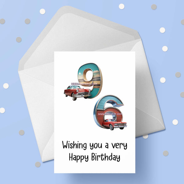 96th Birthday Car Card