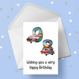 98th Birthday Car Card
