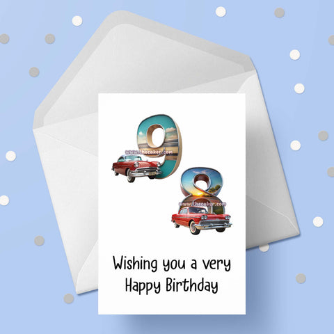 98th Birthday Car Card