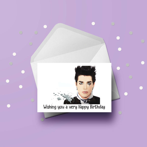 Adam Lambert 02 Birthday Card