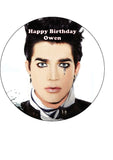 Adam Lambert 02 Edible Icing Cake Topper or Ribbon