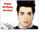 Adam Lambert 02 Edible Icing Cake Topper or Ribbon