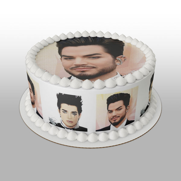 Adam Lambert 01 Edible Icing Cake Topper or Ribbon