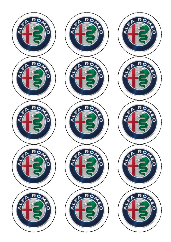 Alfa Romeo Logo Edible Icing Cake Topper or Ribbon – the caker online