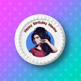 Amy Winehouse 02 Edible Icing Cake Topper or Ribbon