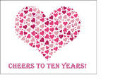 Anniversary Edible Icing Cake Topper or Ribbon 01