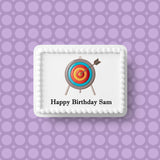 Archery / Archer 02 Edible Icing Cake Topper or Ribbon