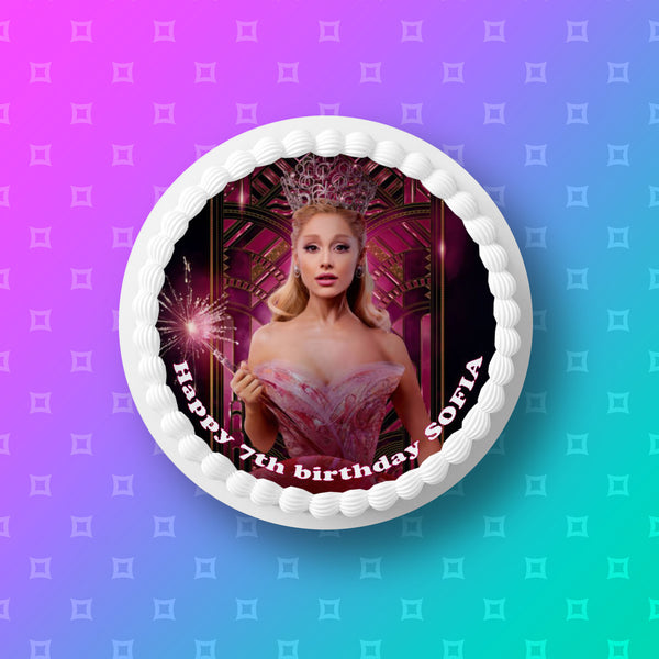 Ariana Grande 08 Edible Icing Cake Topper or Ribbon