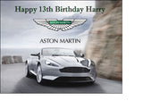 Aston Martin Car 01 Edible Icing Cake Topper or Ribbon