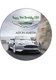 Aston Martin Car 01 Edible Icing Cake Topper or Ribbon