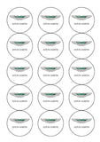 Aston Martin Logo Edible Icing Cake Topper or Ribbon