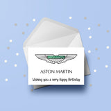 Aston Martin Car Edible Icing Cake Topper 01