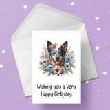 Australian Cattle Dog Birthday Card 01