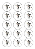Border Collie 04 Edible Icing Cake Topper or Ribbon